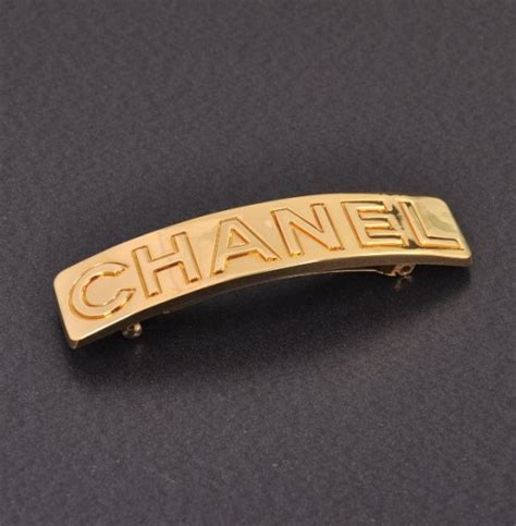 chanel hair clip|barrette chanel vintage.